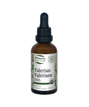 St. Francis Herb Farm Valerian Root Tincture | Relieves Nervousness Good for Nervous Excitation & Anxiety-Induced Sleep Disturbances | Gluten-Free | Organic | Non-GMO | Lactose-Free | (50ml) 50 ml (Pack of 1)