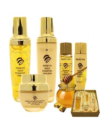 Farm Stay Honey & Gold Essential Skin Care Gift Set | 3-Piece Luxury Collection for Glowing Skin - International Shipping Available - Buy Online on GoSupps.com