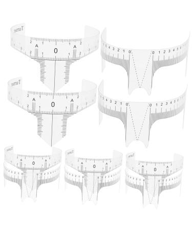 Mikinona Mikinona Eyebrow Rulers Set 10 Pieces Beauty Facial Positioning Rulers Accurate Guide Eyebrow Shape