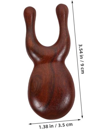 Buifulsic Hand & Facial Massager | Shiatsu Massage Roller & Travel Tool for Nose Scraping | Wooden Ridge Scratch Board - Buy Online on GoSupps.com