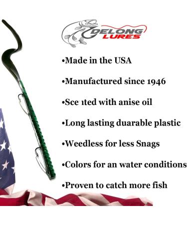 Delong Lures 10 Twister Tail Weedless KILR Worm - Soft Plastic Bass Fishing Lures for Bass, Pike, and More - Buy Online on GoSupps.com