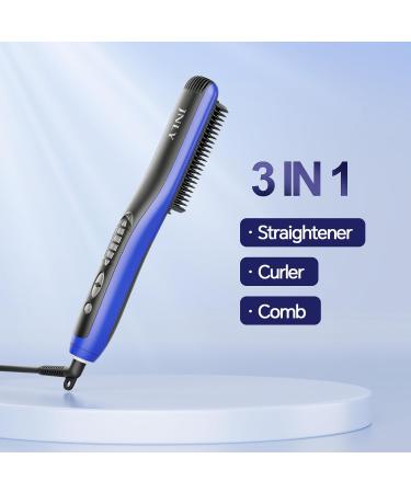 JNLY Hair Straightener Brush | 3 in 1 Ionic Hot Comb | Fast Heating Anti-Scald for Frizz-Free Hair | Perfect for Home & Salon Use - Buy Online on GoSupps.com