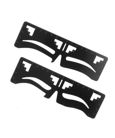NOLITOY 10 Pcs Eyebrow Ruler Eyebrow Measurement Stencil Practical Female Makeup Tool Eyebrow Shape Labeling