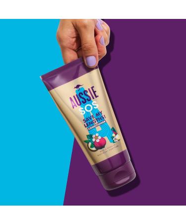 Aussie SOS Save My Long Hair Conditioner 200ml | Vegan Anti-Frizz Shine & Nourishing Care | Cruelty-Free for Dry Hair - Buy Online on GoSupps.com