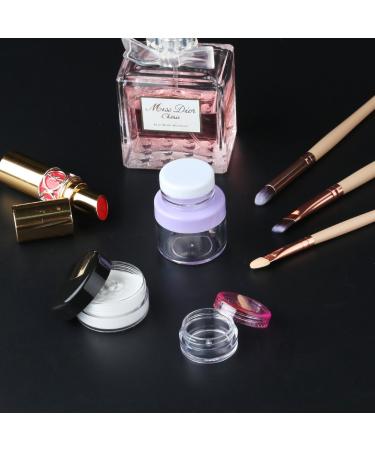 Accmor 15-Piece Clear Plastic Sample Containers with Lids - 10/15/20g Cosmetic Pots Jars + 5 Mini Spatulas - Buy Online on GoSupps.com