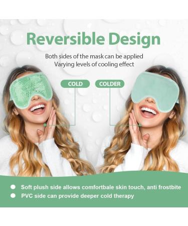 AMG UK Best Cooling Gel Eye Mask Eye Relief Puffy Eyes Hot & Cold Eye Therapy Migraine Hay Fever Sinus Pressure Dry Eyes Pinkeye Eye Pain. - Buy Online on GoSupps.com