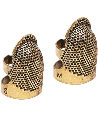 Adjustable Metal Thimble Finger Protector - 4 Pack (2 Sizes) | Sewing Quilting Craft Accessories | DIY Sewing Tools Needlework Essentials - Buy Online on GoSupps.com