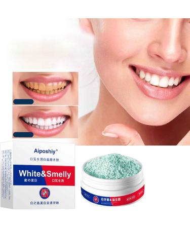 Aiposhiy Teeth Whitening Powder - Natural Mint Probiotic Tooth Cleaning Powder (3PCs) - Brighten Your Smile Naturally! - Buy Online on GoSupps.com