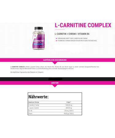 L-Carnitine Complex 90caps - Burn fat for energy - Buy Online on GoSupps.com