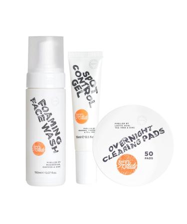 31st State Skin Care Kit for Teens - Gluten Free Cosmetics Paraben Free Vegan Skincare For the Family. Includes 50 Acne Pads 1 Foaming Face Wash & 1 Blemish Control Gel.