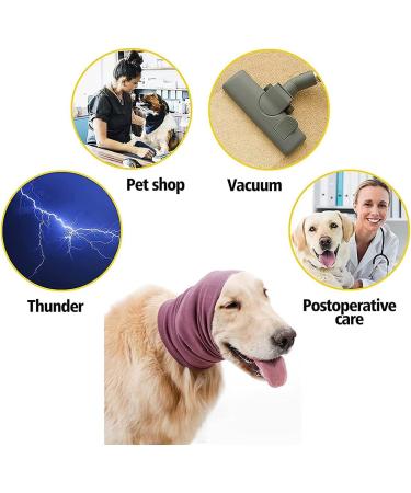 Treonca Quiet Ears 3-Pack Dog Snoods | Ear Covers for Noise | Small Size (Black, Pink, Purple) - Buy Online on GoSupps.com