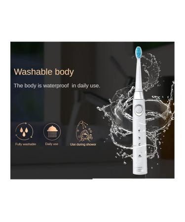 Sonic Electric Toothbrush - 5 Modes USB Rechargeable Sensitive Teeth Friendly & 4 Replacement Heads - Buy Online - Buy Online on GoSupps.com