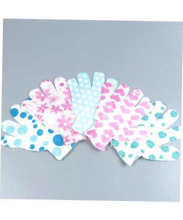 FOMIYES 10pcs Printed Bath Gloves | Baby Hand Mittens | Shower Back Cleaner - Exfoliating Spa Scrubber Gloves - Buy Online on GoSupps.com