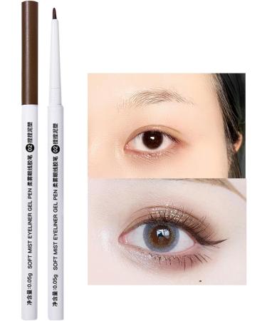 Soft Eyeliner Pencil - Fine Tip Waterproof Liner - Sweatproof Long Lasting Smooth Eye Makeup Glides On Easily To Create Any Look For Women Makeup Kagrote #02 Knead Clay Sculpture - Buy Online on GoSupps.com
