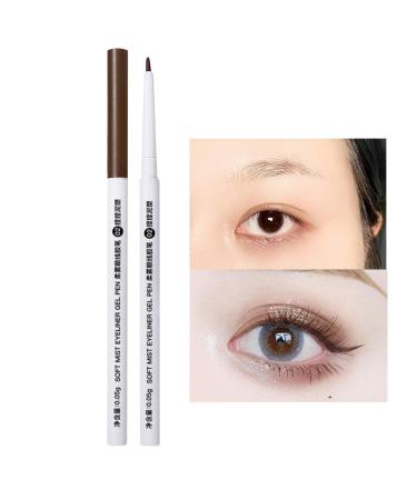 Smudge-Proof Eyeliner Pencil Longwearing Eye Pencil Ultra Fine Waterproof Liner Long Lasting Sweatproof Eye Liner Pencil For Different Makeup Rowces #02 Knead Clay Sculpture