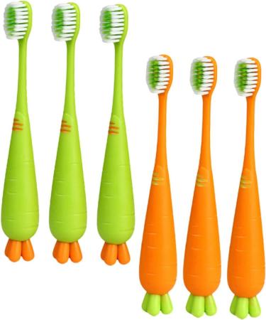 Minkissy 30 Pack Carrot Toothbrushes for Kids - Soft Bristles Children's Travel Toothbrushes - Bulk Kids' Oral Care - Buy Online on GoSupps.com