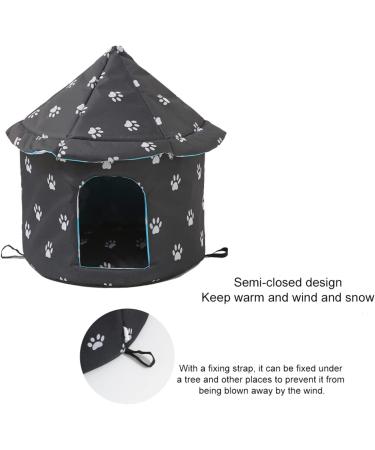 Outdoor Weatherproof Cat House - Perfect Pet Hut for Indoor & Outdoor Use | Easy to Assemble Traditional Yurt Design - Buy Online on GoSupps.com