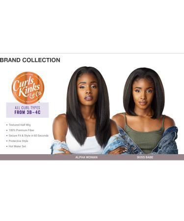 Sensationnel CKCo HalfWig - TOP BABE (1B) | Synthetic Instant Weave Full Wig with Curls, Kinks, and Co Half Wig Style - Buy Online on GoSupps.com