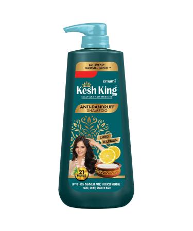 Emami Anti Dandruff Shampoo | Ayurvedic Hair Cleanser with Curd & Lemon | Reduce Hairfall | Nourishes Itchy Scalp | Gives Smooth & Soft Hairs | 20.29 Fl Oz/600ml