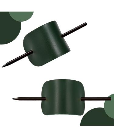 Handmade Oval Faux Leather Hair Barrette Set - 4 Pieces Hair Accessories for Women and Girls - Buy Online on GoSupps.com