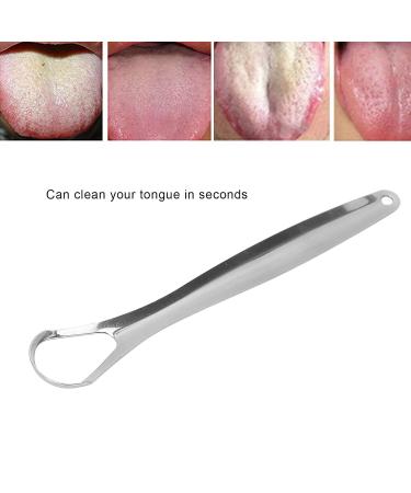 2PC Stainless Steel Tongue Scrapers for Adults - Portable & Reusable Oral Health Cleaning Tool - Buy Online on GoSupps.com