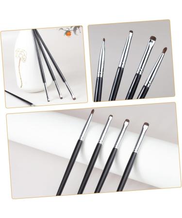 NOLITOY 4pcs Wooden Handle Black Eyeliner Brush Small Eyeliner Brush Eyeliner Makeup Brush - Buy Online on GoSupps.com