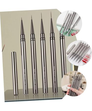 DRESSOOS Nail Art Drawing Pen Nail Painting Brush Manicure Drawing Tool Nail Line Pens Manicure Painting Nail Art Supplies Manicure Liner Manicure Tools Nail Art Liner Pen Nails Brush Pen 18.00X1.00X1.00CM As Shown 2 - Buy Online on GoSupps.com