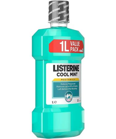 Buy Listerine Antibacterial Mouthwash Cool Mint - 1 Litre | International Shipping Available - Buy Online on GoSupps.com