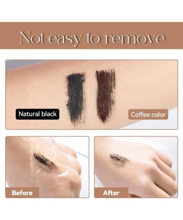 Black Waterproof Mascara Essence Mascara for Women Makeup Silk Fiber Mascara Extra Long False Eyelash Effect Thick and Thickening Anti-Smudge and Non-Clumping Makeup (Coffee m) - Buy Online on GoSupps.com