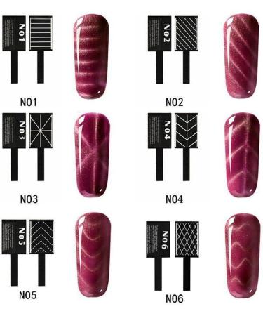 9Pcs/Set Cat Eye Magnetic LED Gel Nail Art Tools - Soak Off Portable UV Gel Magnet Stick - Buy Online on GoSupps.com