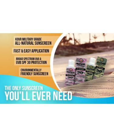 Kovr Sunscreen SPF30 Face & Body Mineral Sunscreen Combo Pack for Men and Women | Reef Friendly Scent Free Water Resistant Moisturing Sunblock - Buy Online on GoSupps.com