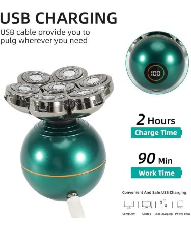 Head Shaver for Men - 4 in 1 Electric Bald Head Clipper & Beard Trimmer - USB Rechargeable 7 Blade Grooming Kit - Buy Online on GoSupps.com