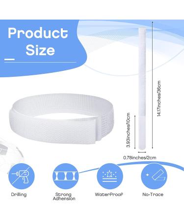 30 Pcs White Goal Net Straps for Soccer Training - 14 x 0.8 Inch - Boys Kids Soccer Attachment Straps - Simple Style - Buy Online on GoSupps.com