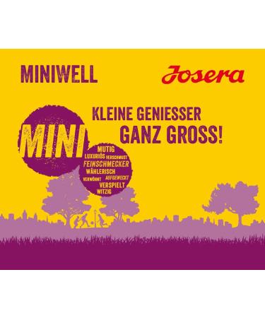 Josera Miniwell Dog Food for Small Breeds | Super Premium 5-Pack (5 x 900g) | Extra Tolerable Poultry Recipe | Adult Dog Nutrition - Buy Online on GoSupps.com