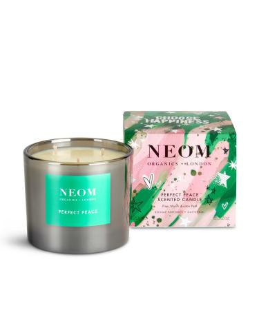NEOM- Perfect Peace Candle (3 Wick) Pine Myrrh & Lime Peel | Festive Fragrance | Christmas