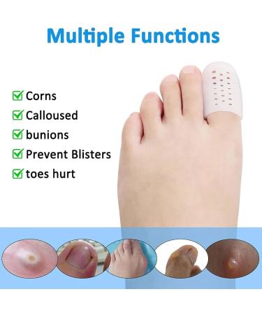 JJKTO GEL Toe Caps - Breathable Silicone Anti-Friction Toe Protectors for Women (10PCs) | Reduce Friction & Protect Toes - Buy Online on GoSupps.com