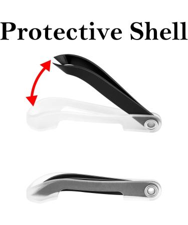 MOOSEC Mini Cuticle Nipper - Stainless Steel Manicure & Pedicure Tool for Hangnails (Black) - Best Cuticle Trimmer for Flawless Nails - Buy Online on GoSupps.com