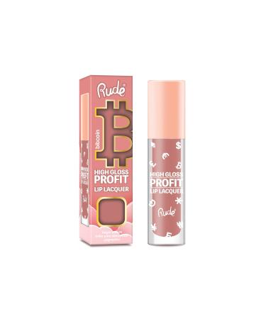 Rude Cosmetics High Gloss Profit Lip Lacquer - Bitcoin Lip Gloss Women 0.141 oz