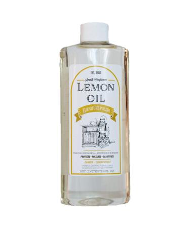 Lemon Oil Wood Furniture Polish Revitalize Clean and Moisturize 8 oz.