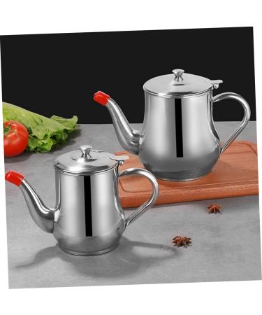 Zerodeko 4pcs Stainless Steel Oil Pot Spice Bottles Pot Bacon Grease Container Olive Oil Container Syrup Jar Keeper Oils Filter Pot Stainless Steel Container Seasoning Pot Oil Bottle Olives 20x15cmx4pcs Silverx4pcs - Buy Online on GoSupps.com