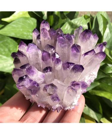 for 400-500G+Natural Purple Quartz Quartz Cluster Crystal Purple Quartz Point Specimen Degaussing Decor Collect Stone Mineral Specimen - Buy Online on GoSupps.com