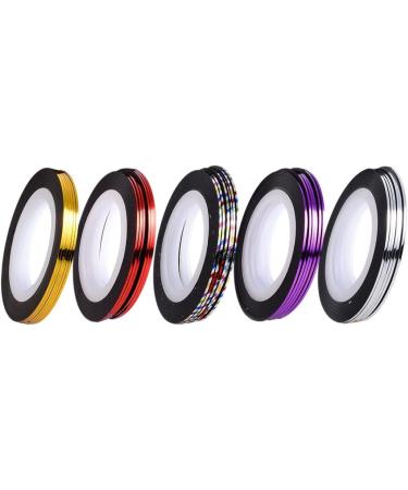 Nail Striping Tape Line Adhesive Nail Sticker Nail Art Decoration Nail Strips Sticker Red template - Buy Online on GoSupps.com