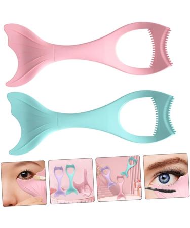 VILLCASE Makeup Bundles 2pcs Mascara Brush Eyeshadow Brush Mascara Shield and Eyeliner Kit Eyelash Curler Multifunction - Buy Online on GoSupps.com