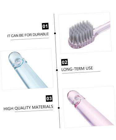 ULTECHNOVO Manual Toothbrush Set - 6 Crystal Clear Brushes for Adults & Pets | Travel-Friendly Hygiene Solution - Buy Online on GoSupps.com