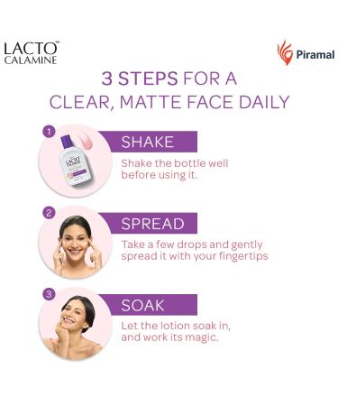 Lacto Calamine Face Moisturizing Lotion for Oily Skin | Controls Excess Oil & Unclogs Pores | Mattifying Shine-Free Formula | Hydrating & Non-Greasy | 4.06 Fl Oz/120ml (Pack of 2) - Buy Online on GoSupps.com