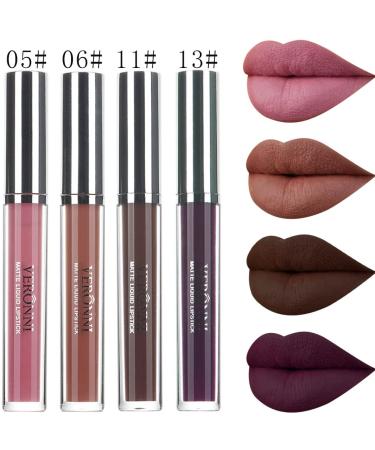 Kisshine Matte Brown Lip Gloss - Long Lasting Liquid Lipstick for Women and Girls | Waterproof Velvet Lip Glaze (Brown 11#) - Buy Online on GoSupps.com