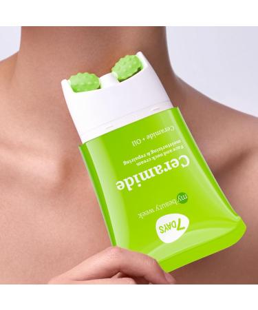  7Days 7Days Moisturizing and Anti-Ageing Face Cream with Ceramide - with Roller Massager Korean Skincare 80 ml - Buy Online on GoSupps.com