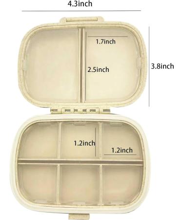 Buy Bling Diamond Pill Organizer - 8 Compartment Portable Rhinestone Vitamin Box (Silver) | Travel-Friendly Medicine Case - Buy Online on GoSupps.com