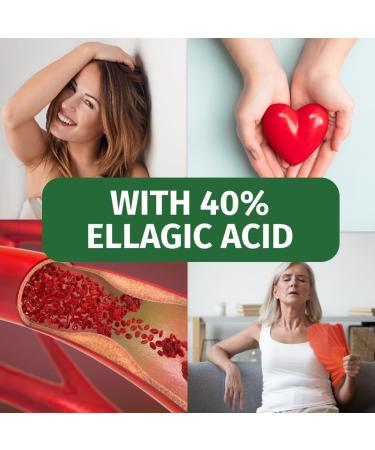 Pomegranate Extract 650mg-40% Ellagic Acid-180 Capsules-German Production-100% Vegan-No Additives-2 Months Supply - Buy Online on GoSupps.com
