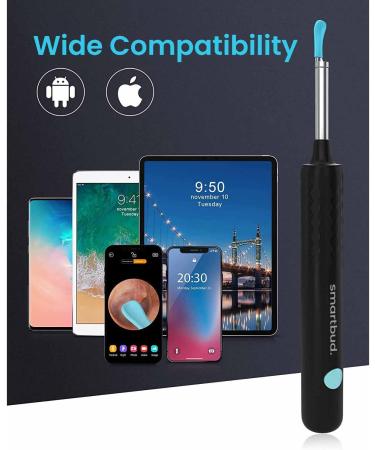 Smartbud 1920P Ear Wax Removal Tool with Camera - Otoscope Ear Cleaner Kit - 6 LED Lights for Ear Scope Endoscope - Ear Cleaning Camera - Buy Online on GoSupps.com